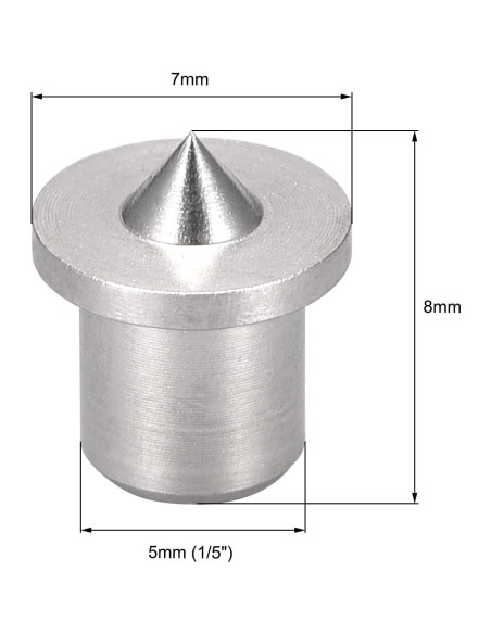 Centro de Taladro uxcell 5mm Acero Inoxidable 8 Piezas Centro de Taladro uxcell 5mm Acero Inoxidable 8 Piezas