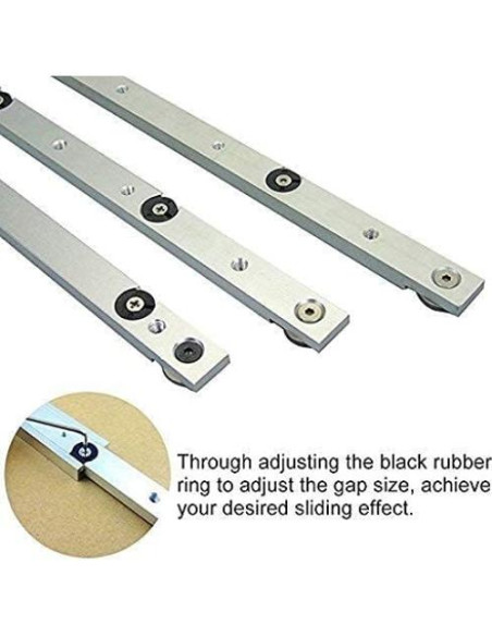 Barra de inglete Fdit de aluminio 44.96 cm ajustable Barra de inglete Fdit de aluminio 44.96 cm ajustable