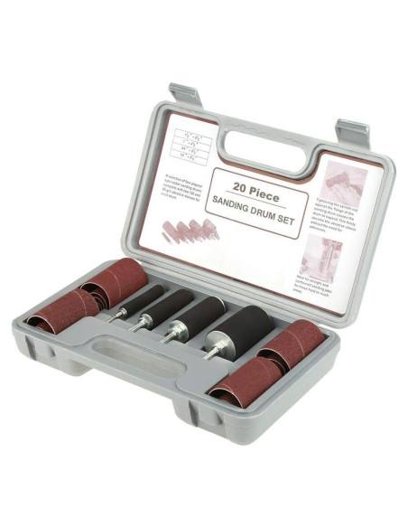 Kit de Lijado de Tambor 20 Piezas Bindpo para Taladro Kit de Lijado de Tambor 20 Piezas Bindpo para Taladro