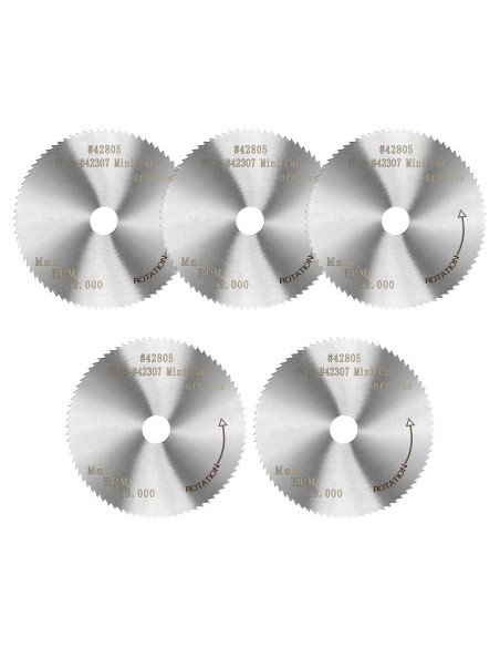 5 Piezas Hoja Sierra Circular HSS 50.8mm 100 Dientes 5 Piezas Hoja Sierra Circular HSS 50.8mm 100 Dientes