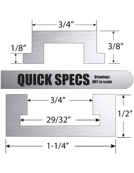 Riel T Track de Aluminio Anodizado Peachtree 121.92 cm Riel T Track de Aluminio Anodizado Peachtree 121.92 cm