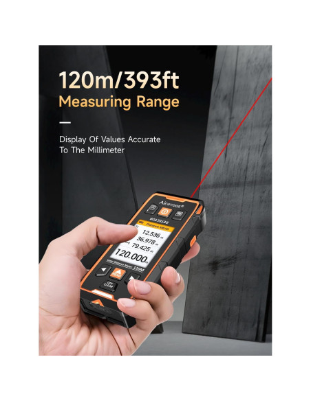 Buscador de Vigas Aicevoos con Pantalla LCD y Medidor Láser Buscador de Vigas Aicevoos con Pantalla LCD y Medidor Láser
