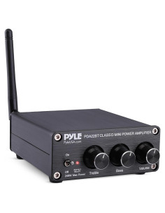 Amplificador Estéreo Pyle PDA22BT 240W Bluetooth 5.0 Compacto
