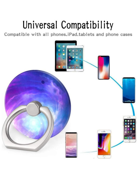 Soporte de Anillo para Teléfono Houmee 4 Piezas Nebulosa Soporte de Anillo para Teléfono Houmee 4 Piezas Nebulosa