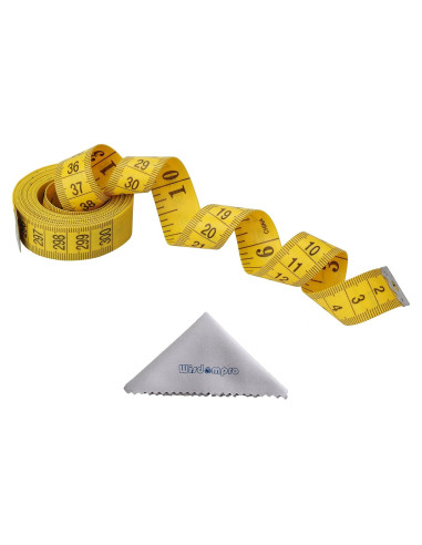 Cinta Métrica Wisdompro 300 cm Amarilla para Costura