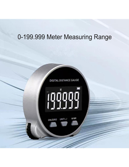 Cinta Métrica Digital Asixxsix 200m Pantalla LCD Recargable Cinta Métrica Digital Asixxsix 200m Pantalla LCD Recargable