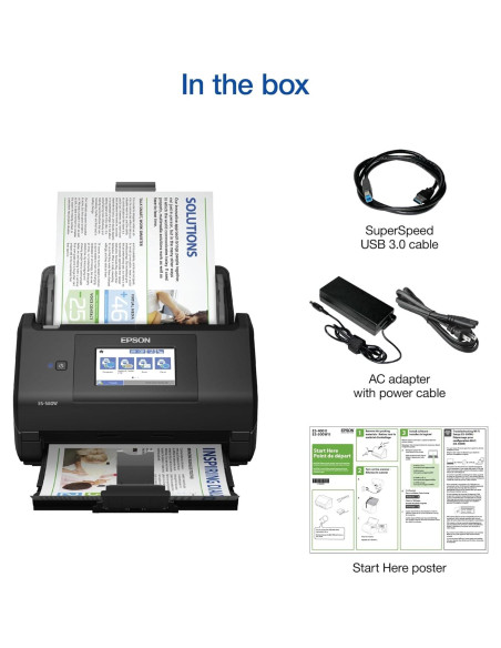 Escáner Inalámbrico Epson ES-580W 35 ppm ADF 100 hojas Escáner Inalámbrico Epson ES-580W 35 ppm ADF 100 hojas