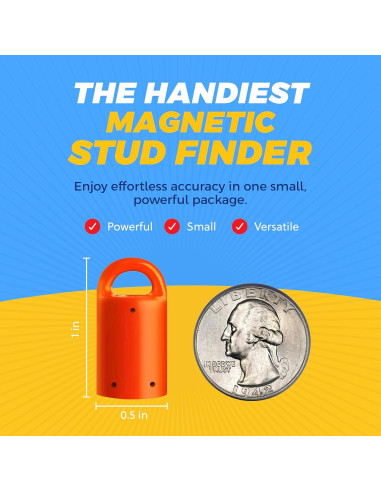 Buscador de Estudio Magnético MagnetPAL - 3 Imán Naranja