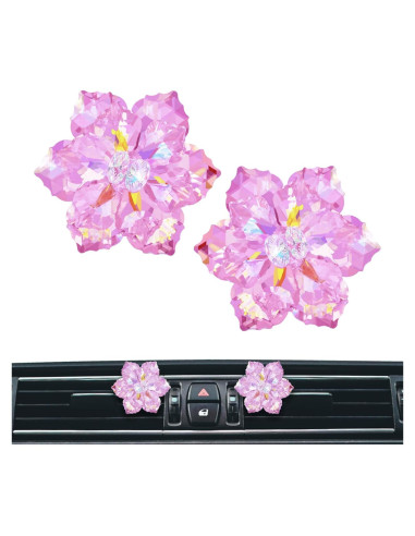 Clips de Ventilación Ambientadores de Coche LEFERS Rosa 2 Pzas