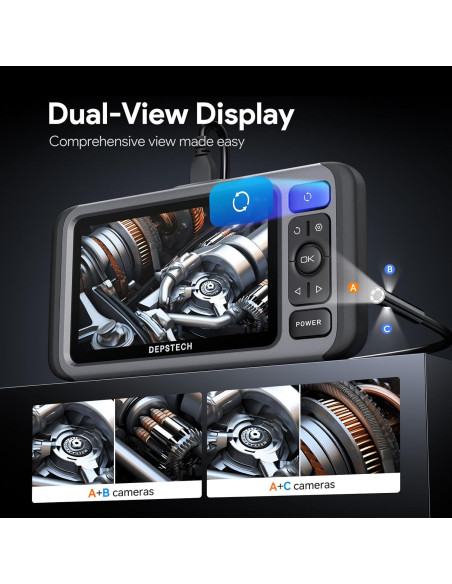 Borescopio DEPSTECH DS560 Triple Lente 1080P HD 5" IP67 Borescopio DEPSTECH DS560 Triple Lente 1080P HD 5" IP67