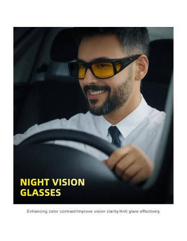Gafas de Visión Nocturna OUKEMAX para Conducir - Set de 3