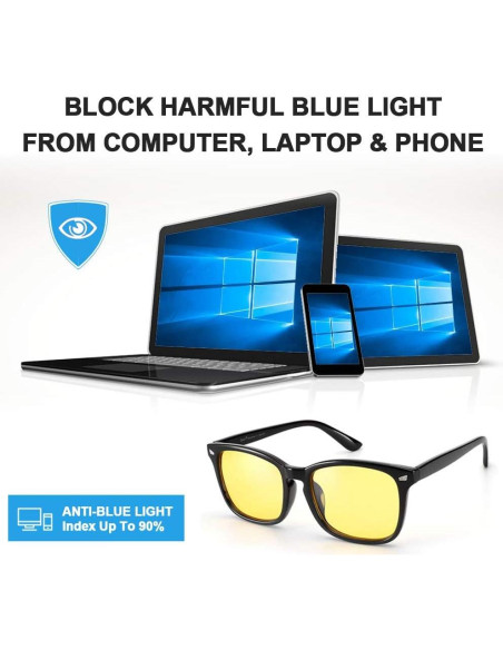 Gafas de luz azul Cyxus unisex con protección UV 8082 Gafas de luz azul Cyxus unisex con protección UV 8082