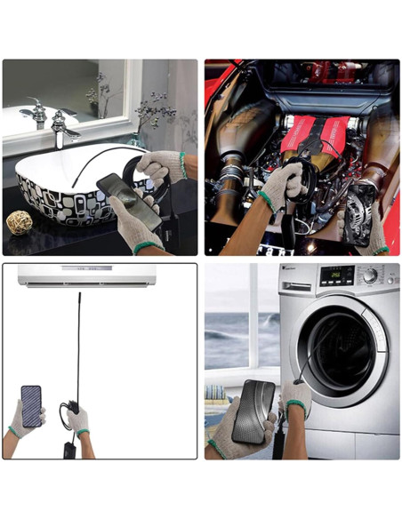 Cámara Endoscopio MEIBAOGE 1 Metro Luz LED Ajustable Cámara Endoscopio MEIBAOGE 1 Metro Luz LED Ajustable
