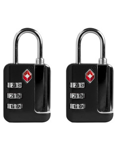 Candado TSA de Combinación UP Security 3 Dígitos Negro