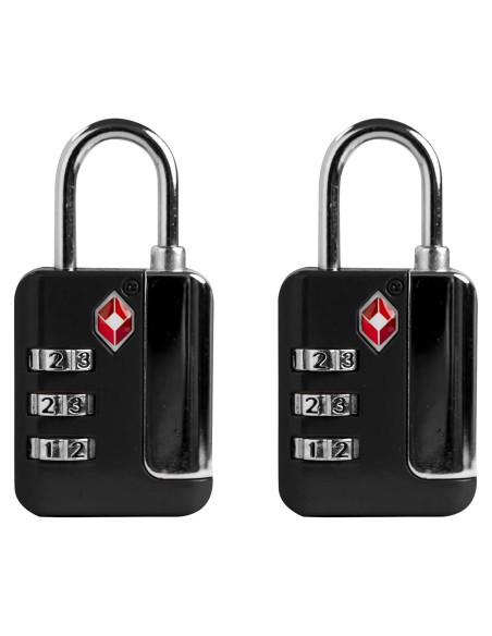 Candado TSA de Combinación UP Security 3 Dígitos Negro Candado TSA de Combinación UP Security 3 Dígitos Negro