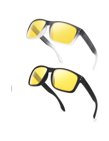 Gafas de Conducción Nocturna FIMILU Amarillas Polarizadas