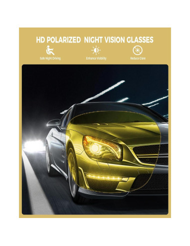 Gafas de Visión Nocturna Polarizadas TR90 para Conducir