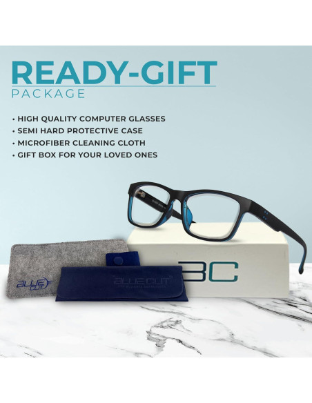 Gafas Blue Cut Anti-Fatiga Luz Azul Unisex con Estuche Gafas Blue Cut Anti-Fatiga Luz Azul Unisex con Estuche