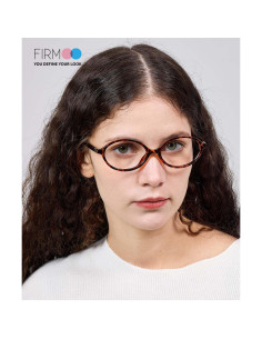 Gafas de luz azul Firmoo para mujer estilo retro carey 2