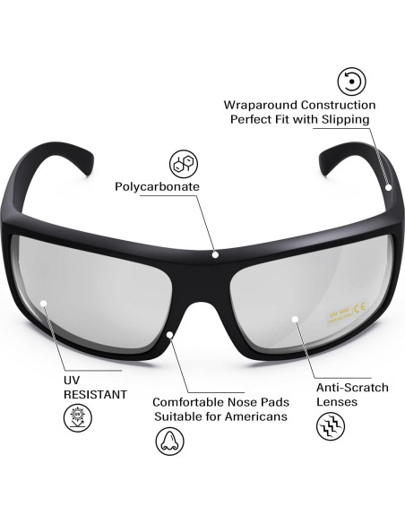 Gafas de Seguridad ANSI Z87.1 UV400 - Modelo 1073 Transparente Gafas de Seguridad ANSI Z87.1 UV400 - Modelo 1073 Transparente