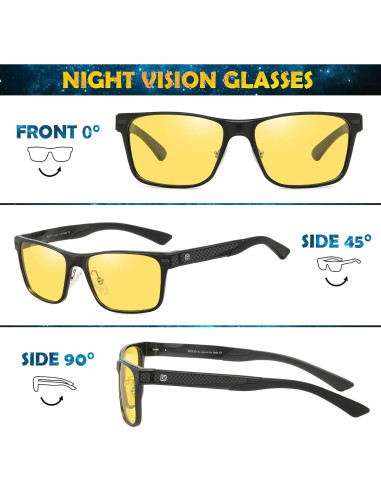 Gafas de Conducción Nocturna DUCO para Hombres Lentes Polarizadas