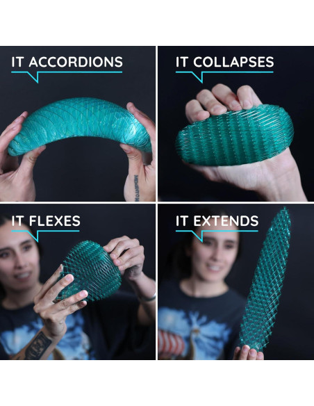 Juguete Morf Fidget Worm Figgy Toys Grande Azul Juguete Morf Fidget Worm Figgy Toys Grande Azul