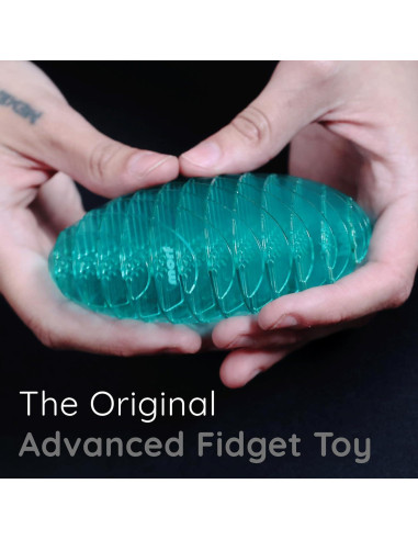 Juguete Morf Fidget Worm Humango Azul Pequeño 12.7x7.6cm