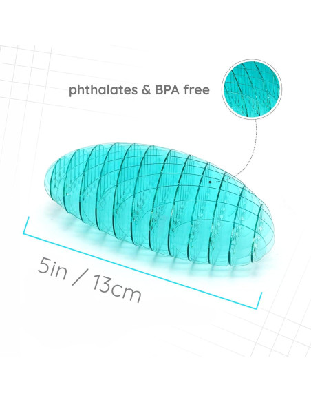Juguete Morf Fidget Worm Humango Azul Pequeño 12.7x7.6cm Juguete Morf Fidget Worm Humango Azul Pequeño 12.7x7.6cm