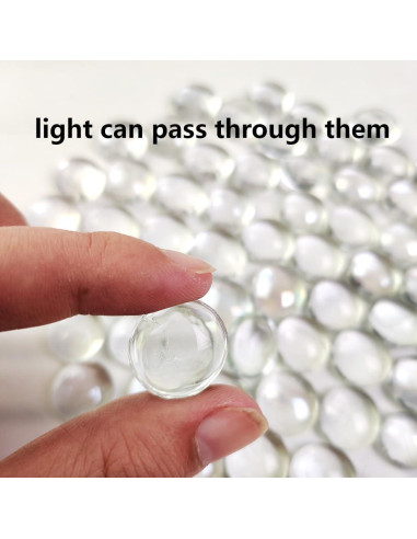 90 PCS Canicas de Vidrio Transparentes HappyFiller 12.7 cm