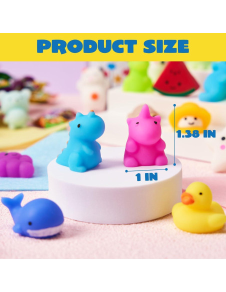 Set de Juguetes Mochi Squishy Joyin 50 Piezas Alivio Estrés Set de Juguetes Mochi Squishy Joyin 50 Piezas Alivio Estrés