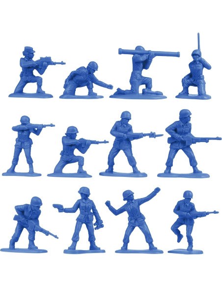 Figuras Soldado Femenino BMC - 36 Piezas Azul 1:32 Figuras Soldado Femenino BMC - 36 Piezas Azul 1:32