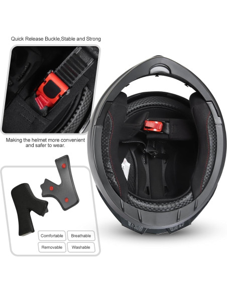 Casco Modular SPARK JMK-2025210 Doble Visor Grande Calavera Casco Modular SPARK JMK-2025210 Doble Visor Grande Calavera