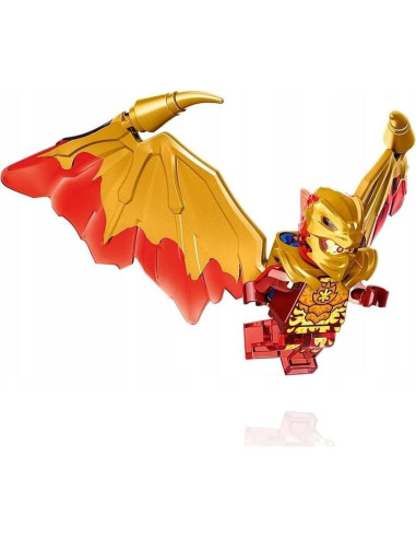LEGO NINJAGO Minifigura Kai Dragón Dorado con Alas y Espada