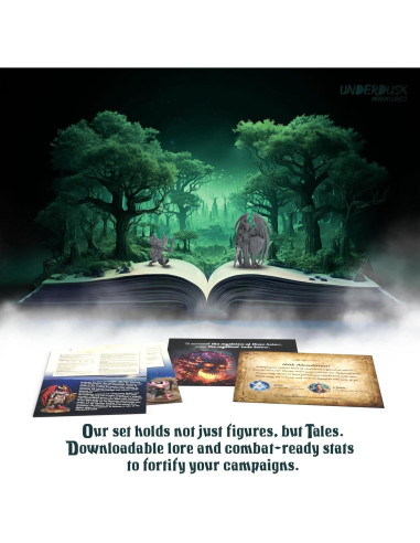 Miniaturas de Juegos de Mesa Underdusk 34 Figuras Sin Pintar