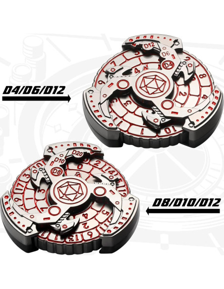 Dados Metálicos DNDND 7 en 1 para Dungeons y Dragones Dados Metálicos DNDND 7 en 1 para Dungeons y Dragones