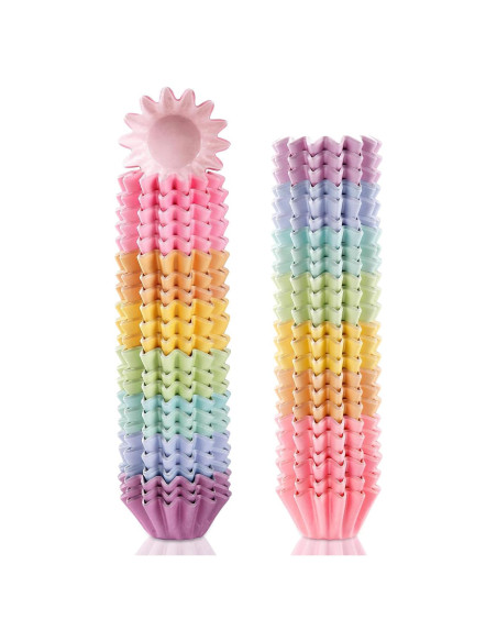 Forros de Cupcake Quera 240 Pcs Iridiscente 3x3 cm Forros de Cupcake Quera 240 Pcs Iridiscente 3x3 cm