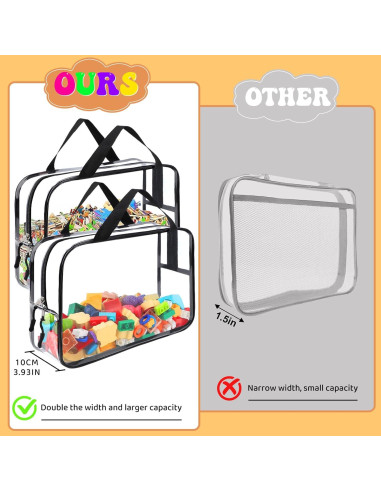 8 Bolsas de Almacenamiento YOPCDJ para Juguetes PVC Negro