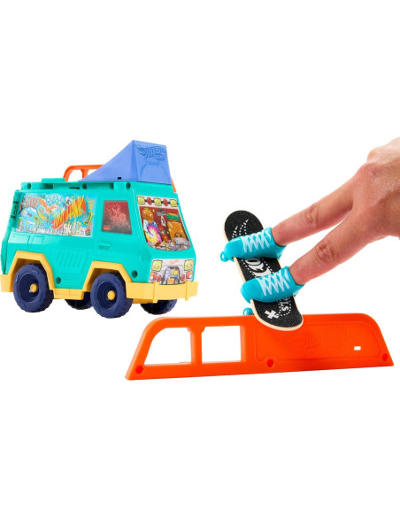 Juego de Patinaje Hot Wheels Skate con Fingerboard y Zapatillas Juego de Patinaje Hot Wheels Skate con Fingerboard y Zapatillas