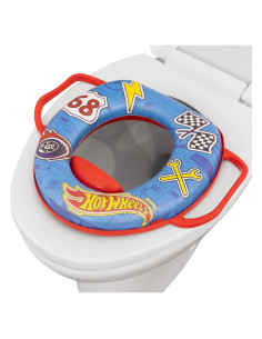 Asiento de Inodoro Soft Hot Wheels con Gancho y Antideslizante