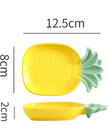 Soporte de Cuchara de Cerámica Piña BSDISP - Antideslizante y Decorativo