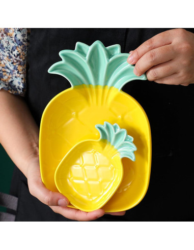 Soporte de Cuchara de Cerámica Piña BSDISP - Antideslizante y Decorativo