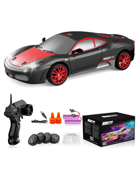 Coche RC Desdoni Drift 1:24 4WD 15KM/h con Luces LED Coche RC Desdoni Drift 1:24 4WD 15KM/h con Luces LED
