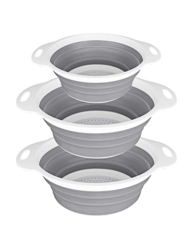 Conjunto de coladores colapsables QiMH 2 pcs 4L y 2L - Silicona BPA