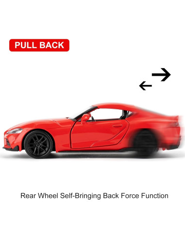 Coche de Aleación Toyota Supra 1/36 RMZ City Rojo