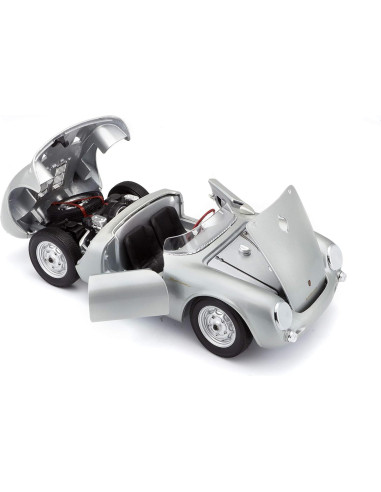 Maisto Porsche 550A Spyder Diecast 1:18 Plata 24.1 cm