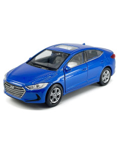 Coche Juguete Hyundai Elantra 1:36 Metal Diecast Azul