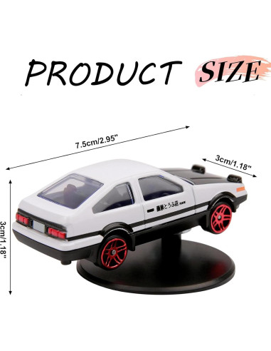 Adorno de Tablero YimiBloss AE86 Mini Coche Drift 3D