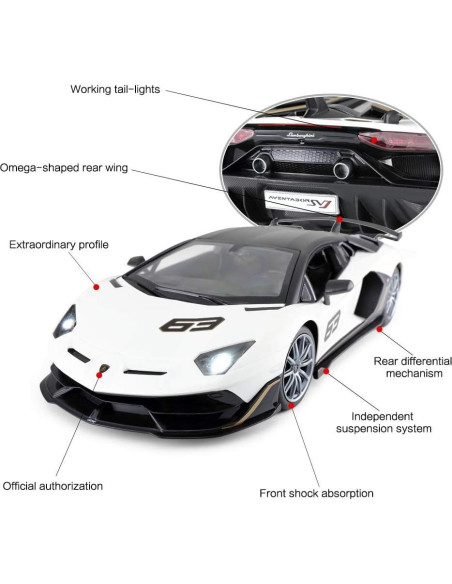 Coche de Juguete RASTAR Lamborghini Aventador SVJ RC 1:14 Coche de Juguete RASTAR Lamborghini Aventador SVJ RC 1:14