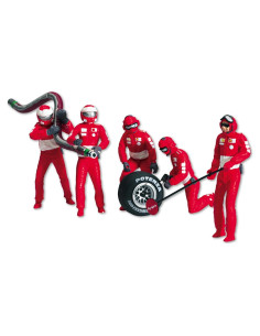 Juego de Figuras Mecánicos Carrera 21131 1:32 Rojo/Plata