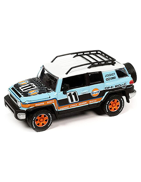 Coche Diecast 1/64 FJ Cruiser 2007 Johnny Lightning Azul Coche Diecast 1/64 FJ Cruiser 2007 Johnny Lightning Azul